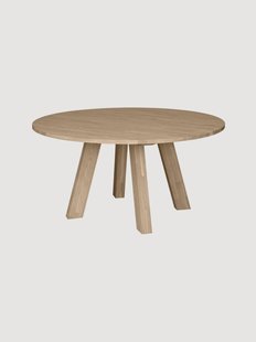 Ronde eikenhouten eettafel Rhonda