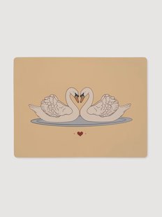 Siliconen placemat Swan