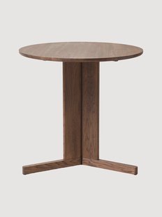 Ronde uitschuifbare eettafel Trefoil, &Oslash; 75 cm