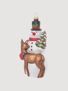 Handbeschilderde kerstboomhanger Snowman