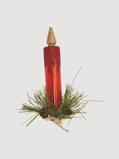 Handbeschilderde kerstboomhanger Candle