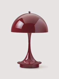 Kleine draagbare LED-tafellamp Panthella 160, design Verner Panton