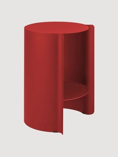 Ronde bijzettafel Wa met opbergruimte