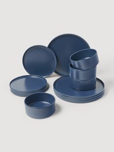 Handgemaakte serviesset Lowri, 4 personen, 12-delig