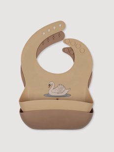 Siliconen slabbetjes Swan, 2-delig