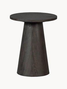 Ronde bijzettafel Maan met houtlook