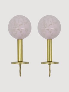 Handgemaakte metalen wandhaken Ball, 2-delig