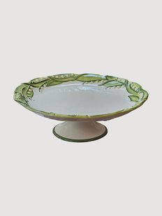 Handbeschilderde taartplateau Lily of the Valley