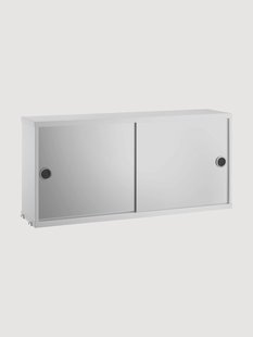 Kast String System met 2 spiegeldeuren, B 78 x D 20 cm