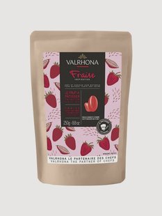 Chocolade druppels Valrhona (aardbei)