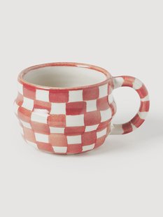 Mokken Ysia met ruitjespatroon 4-delig