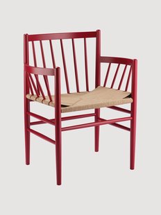 Houten armleuningstoel J81