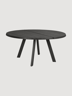 Ronde eettafel Fred met essenhouten tafelblad