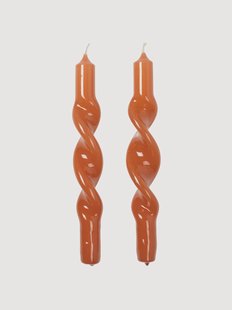 Handgemaakte steekkaarsen Twist, 2-delig
