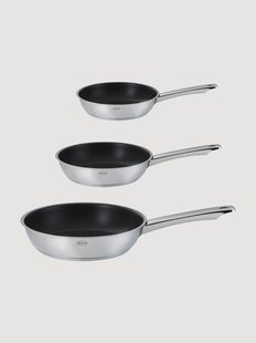 Braadpannen Moments met antiaanbaklaag, 3-delig