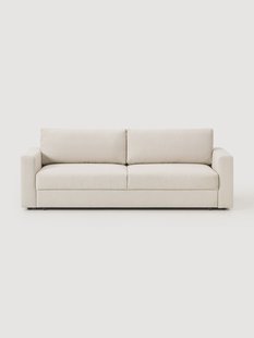 Boucl&eacute; slaapbank Tasha (3-zits) met opbergruimte