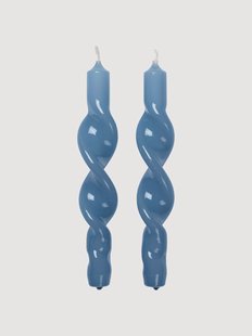 Handgemaakte steekkaarsen Twist, 2-delig