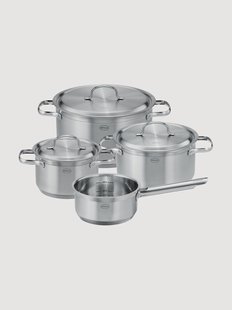 Kookset Pureelements van edelstaal, 4-delig