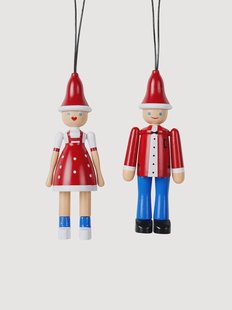 Kerstdecoraties Jule Ole &amp; Jule Lise, 2-delig