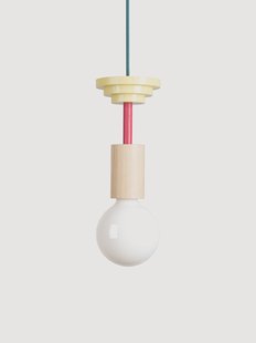 Kleine dimbare hanglamp Junit, handgemaakt