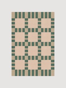 Handgeweven juten vloerkleed Korean Chives