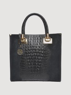 Leren schoudertas Nero