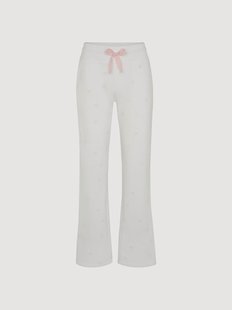 Katoenen fleece dames sweatpants Mini Flowers