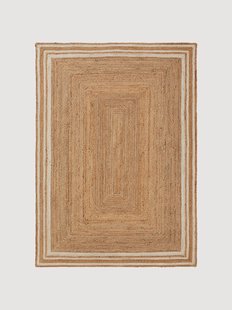 Handgeweven juten vloerkleed Jutta