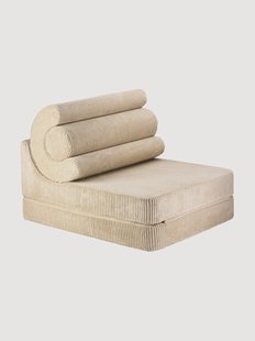 Handgemaakte vouwstoel Flipster van corduroy