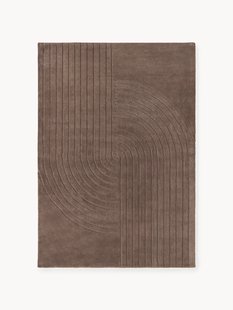 Handgetuft wollen hoog-laag vloerkleed Mason