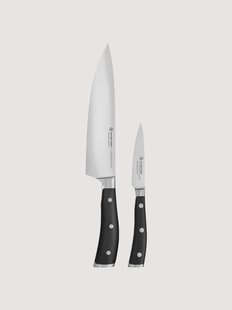 Messenset Classic Icon van edelstaal, 2-delig