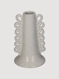 Vaas White van keramiek, H 16 cm