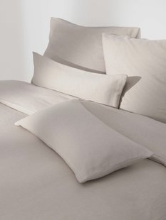 Flanellen dekbedovertrek Wanda met visgraatpatroon