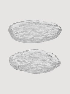 Glazen onderzetters Momento, 2-delig