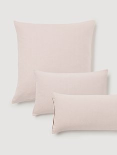 Flanellen kussenhoes Wanda met visgraatpatroon