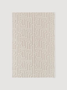 Handgetuft hoog-laag wollen vloerkleed Monty