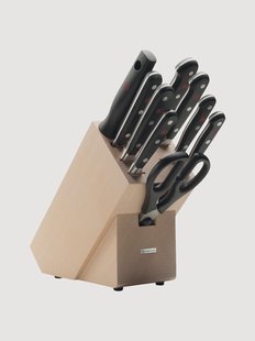 Messenblok Classic van beukenhout, 9-delig