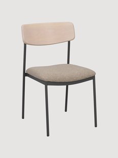 Stapelbare eetstoelen Maymont van eikenhout, 2-delig