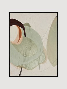 Ingelijst schilderij Moon Rock op canvas