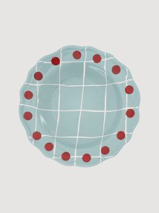 Handbeschilderd soepbord Quadri