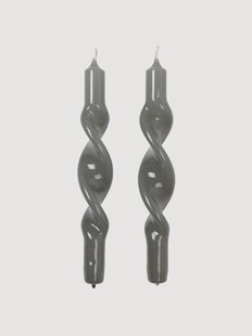 Handgemaakte steekkaarsen Twist, 2-delig