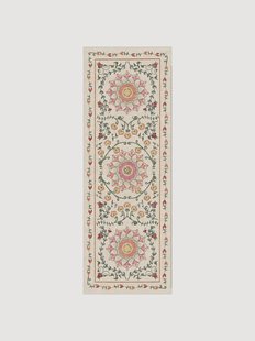 Wasbare laagpolige loper Suzani