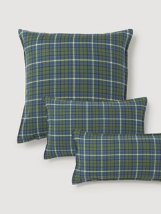 Geruite flanellen kussenhoes Linsay