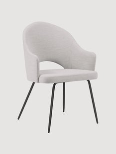 Set van 2 armstoelen Lys in linnenlook met bekleding