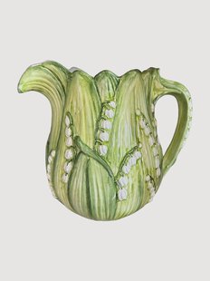 Handbeschilderde melkkan Lily of the Valley