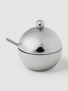 Suikerpot Polaris van metaal met lepel