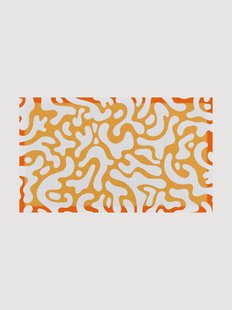 Deurmat Orange Blobs