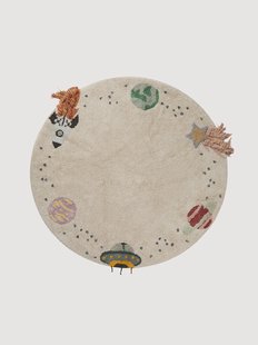 Rond kindervloerkleed Interstellar Journey, wasbaar