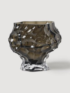 Mondgeblazen glazen vaas Canyon, H 18 cm