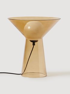 Kleine tafellamp Marley van glas